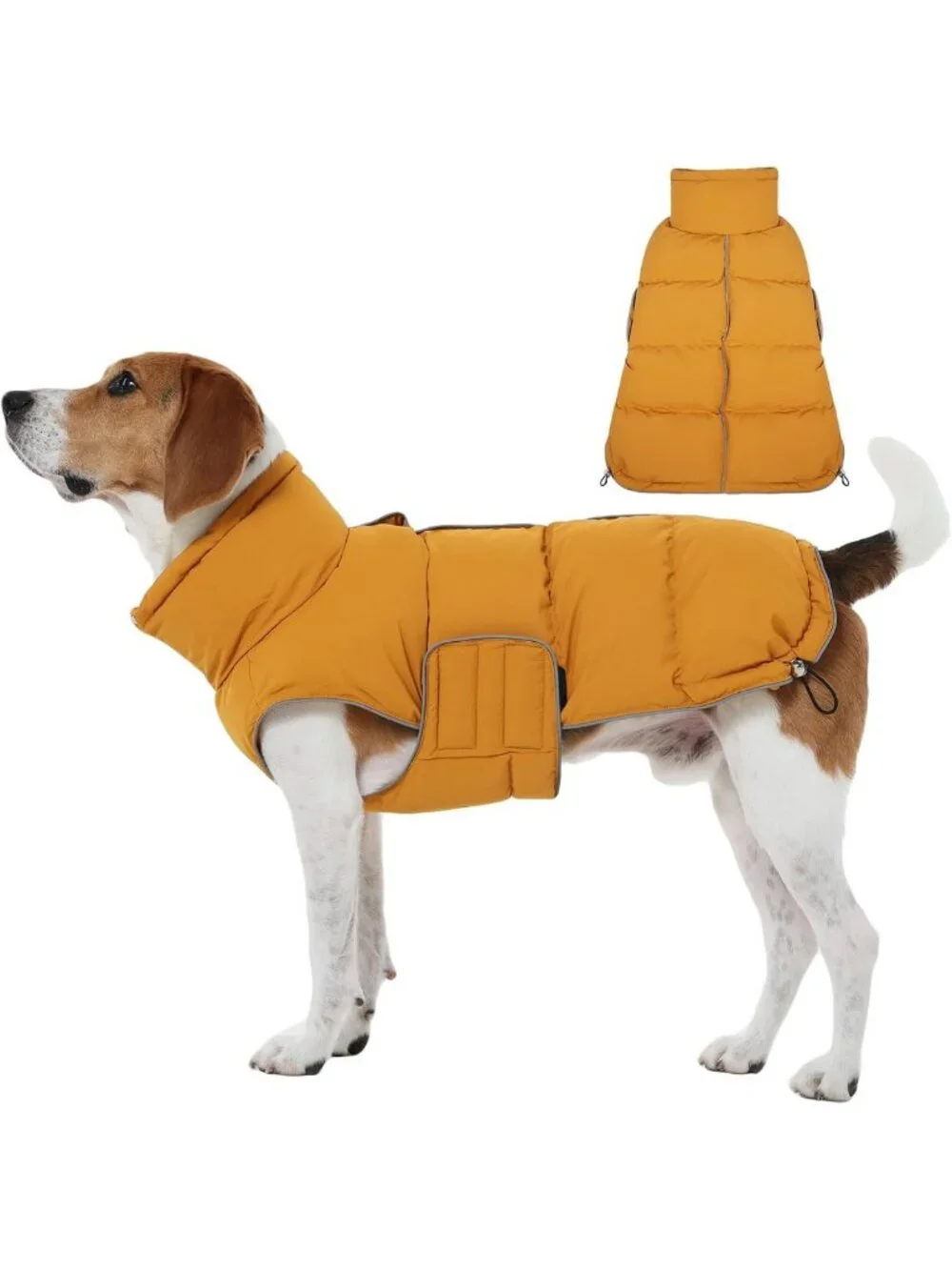 Cozy Dog Puffer Jacket for Large Breeds | Warm Winter Cold Weather Coat